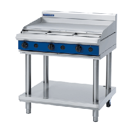 Commercial Cooktop Griddle | Gas Griddle with Burner | Natural Gas | 900mm | Blue Seal Evolution G516A-LS/N