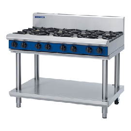 Commercial 8 Burner Cooktop | Gas Range | 1200mm Open Burners | Blue Seal Evolution G518D-LS/N