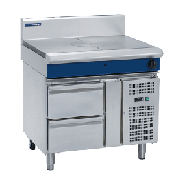 Commercial Target Top | Gas Cooktop with Refrigerated Base | 900mm | Blue Seal Evolution G57-RB/N