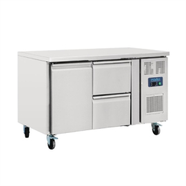 Commercial 2 Drawer Counter Fridge | Undercounter Refrigerator | 228 Litre Capacity | Polar GD873