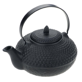 Oriental Hobnail Teapot | Traditional Asian Cast Iron Teapot | 400ml Capacity | GenWare GF189