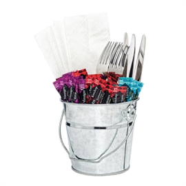 Mini Chip Bucket with Handle | Small Fry Bucket | 80mm Stainless Steel | Olympia GF246