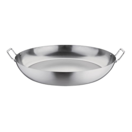 Carbon Steel Paella Pan | Traditional Spanish Paella Dish | 508mm Diameter | Vogue J249