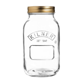 Preserve Jar | Screw Top Glass Storage | 1 Litre Capacity | Kilner GG786