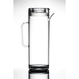 Polycarbonate Jug with Lid | Clear Beverage Pitcher | 1.7 Litre Capacity | Olympia GG873