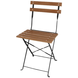 Bistro Folding Chairs | Faux Wood Chairs | Weather-Resistant Commercial Seating | Bolero GJ766