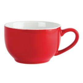 Cafe Coffee Cups | Red Coffee Cups | 228ml/8oz Capacity | Olympia GK073