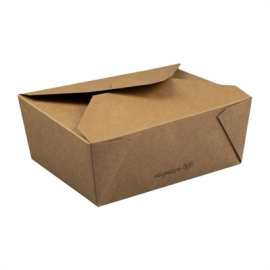 Compostable Food Cartons | No.8 Paperboard Containers | 1300ml/46oz Capacity | Vegware GK102