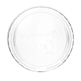 Compostable Cold Portion Pot Lids | Biodegradable Sauce Lids | 59ml / 2oz Capacity | Vegware GK104