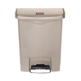 Commercial Waste Bin | Slim Jim Step-On Bin | Front Pedal 30L Capacity | Rubbermaid GL021
