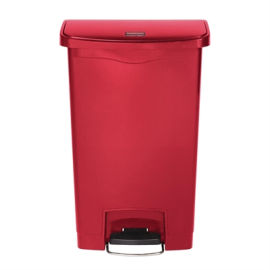 Commercial Waste Bin | Slim Jim Step On Front Pedal | 50 Litre Capacity | Rubbermaid GL026