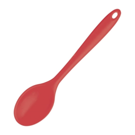 Silicone Cooking Spoon | Heat Resistant Kitchen Utensil | 27cm | Red