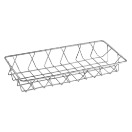 Stainless Steel Wire Display Basket | Food Presentation Basket | 350 x 150 x 50mm | Olympia GM220