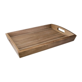 Large Acacia Wood Butler Tray | Wooden Serving Tray | 510mm | Olympia GM266