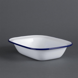 Enamel Rectangular Dish | Serving Platter | 280 x 190mm | Olympia GM510