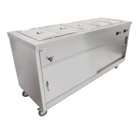 Mobile Hot Cupboard | Bain Marie Topped | Heated Storage | Parry HOT18BM