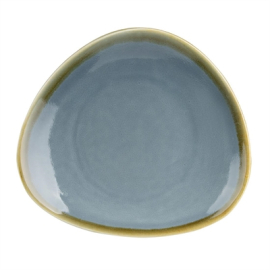 Triangular Plate | Kiln Ocean Ceramic Plate | 280mm Tableware | Olympia GP343