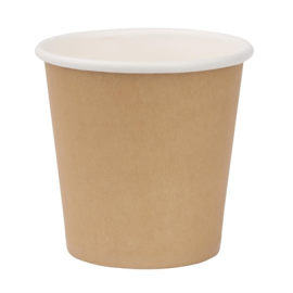 Takeaway Espresso Cups | Kraft Coffee Cups | 4oz 1000 Pack | Fiesta GP447