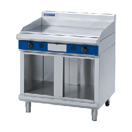 Commercial Gas Griddle | 900mm Flat Top Grill | Natural Gas Cabinet Base | Blue Seal Evolution Series GP516-CB