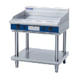 Commercial Gas Griddle | Countertop Flat Top Grill | 900mm | Blue Seal Evolution GP516-LS