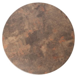 Round Table Top | Werzalit Table Top | 700mm Diameter | Rust Brown | Werzalit GR639
