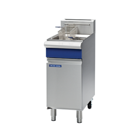 Commercial Natural Gas Fryer | Free Standing Single Tank Twin Basket | 18L Capacity | Blue Seal GT18