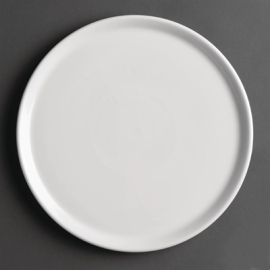 Pizza Plate | Porcelain Pizza Dish | 255mm White Classic | Royal Porcelain GT930
