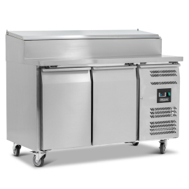 Commercial Prep Counter | Gastronorm 1/1 Refrigerator | 2 Door with Raised Collar | 282L | Blizzard HBC2EN