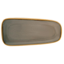 Kiln Stoneware Platter | Round Serving Plate | Smoke Grey 335mm | Olympia HC377