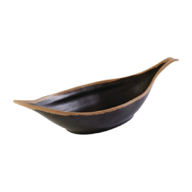 Leaf Bowl | Brown Decorative Bowl | 420mm Length | APS HC736