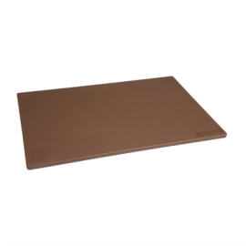 Anti-bacterial Chopping Board | Brown Low Density Cutting Board | Kitchen Food Prep Surface | Hygiplas HC857
