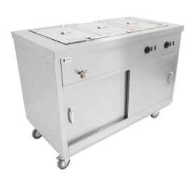 Commercial Mobile Hot Cupboard | Bain Marie Hot Holding Unit | Food Warming Cabinet | Parry HOT15BM