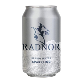 Sparkling Spring Water Cans | 330ml | 24 Pack | Commercial Beverage | Radnor HP973
