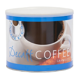 Commercial Decaffeinated Coffee Granules | Instant Coffee Blend | 500g Pack | Cafe Etc Blue HT323