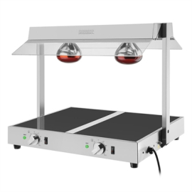 Commercial Food Warmer | Gantry Heated Display | 2x GN 1/1 Capacity | Buffalo HT760