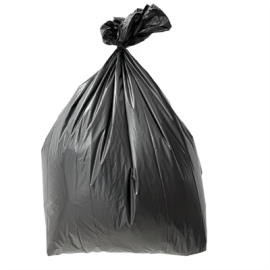 Commercial Heavy Duty Bin Bags | Black Refuse Sacks | 120L Capacity | Jantex HW687