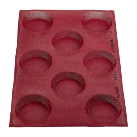 Commercial Baking Mat | 8 Round Silicone Non-Stick Sheet | 600x400mm | Pavoni HX538