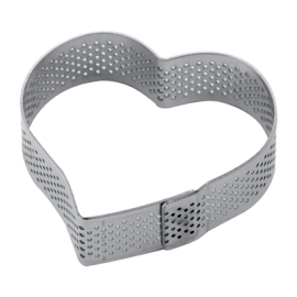 Commercial Heart Shaped Mould | Stainless Steel Cake Mould | 75x70mm | Pavoni HX556