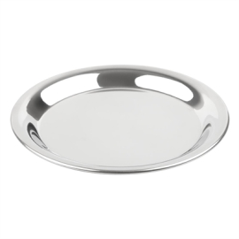 Round Tip Tray | Stainless Steel Tip Tray | 150mm Diameter | Olympia HY109
