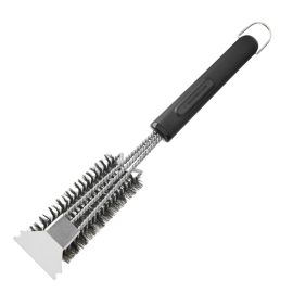 Commercial BBQ Grill Brush | Stainless Steel Cleaning Brush | Heavy Duty | Masterclass HY579