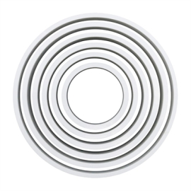 Commercial Round Cutter Set | Classic Pastry Cutters | 6 Pack | PME HZ046