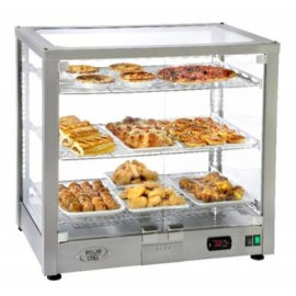 Heated Display Cabinet | 3 Shelf Food Warmer | Glass Door Display | Roller Grill WD780 DI