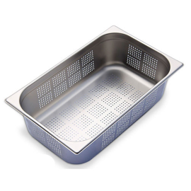 Gastronorm Container | Perforated GN Pan | 1/1 150mm Depth | Stainless Steel