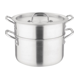 Commercial Double Boiler | Aluminium Bain Marie | 4 Litre Capacity | Vogue K643