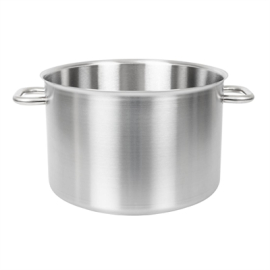 Commercial Boiling Pot | Stainless Steel Stock Pot | 24 Litre Capacity | Bourgeat Excellence K798