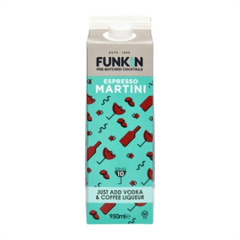 Espresso Martini Mixer | Cocktail Mixer | 1 Litre Bottle | Funkin KA268