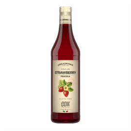 Commercial Strawberry Syrup | Flavoured Beverage Syrup | 750ml Bottle | ODK KA572