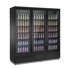 Commercial Glass Door Fridge | Drinks Cooler | 3 Door Display Refrigerator | King KXG1880