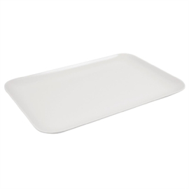 Melamine Large Rectangular Platter | White Serving Tray | 330mm | Dalebrook L286