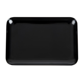 Melamine Rectangular Platter | Small Black Serving Dish | 240mm | Dalebrook L289